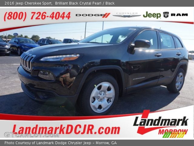 2016 Jeep Cherokee Sport in Brilliant Black Crystal Pearl