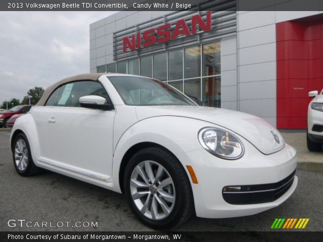 2013 Volkswagen Beetle TDI Convertible in Candy White