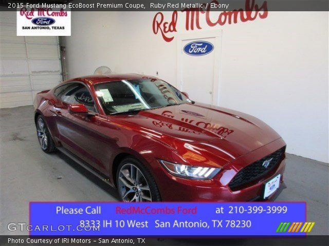 2015 Ford Mustang EcoBoost Premium Coupe in Ruby Red Metallic