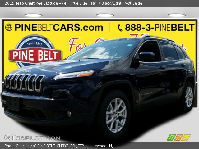2015 Jeep Cherokee Latitude 4x4 in True Blue Pearl