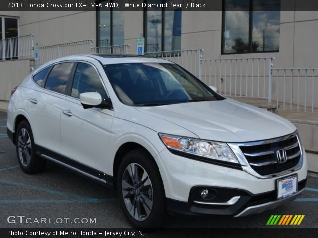 2013 Honda Crosstour EX-L V-6 4WD in White Diamond Pearl