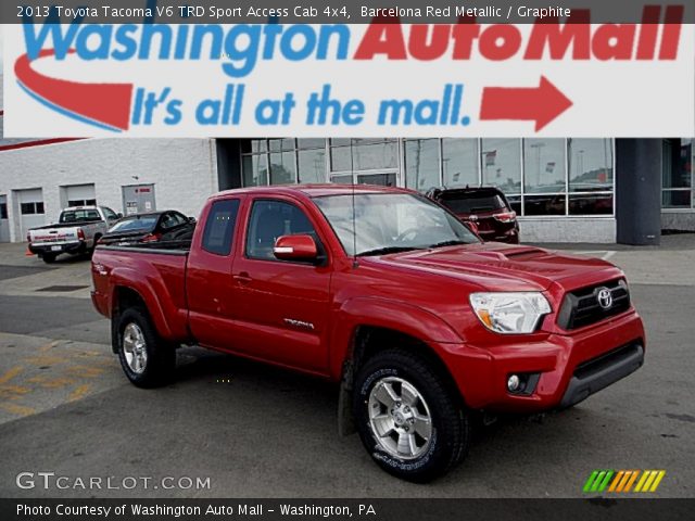 2013 Toyota Tacoma V6 TRD Sport Access Cab 4x4 in Barcelona Red Metallic