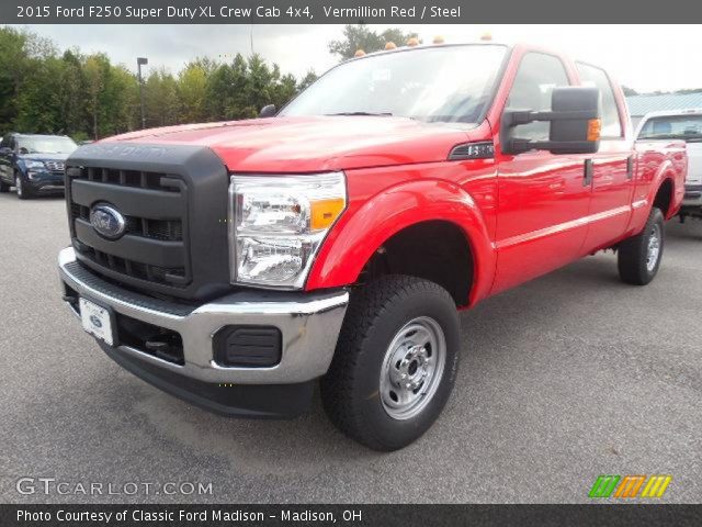 2015 Ford F250 Super Duty XL Crew Cab 4x4 in Vermillion Red