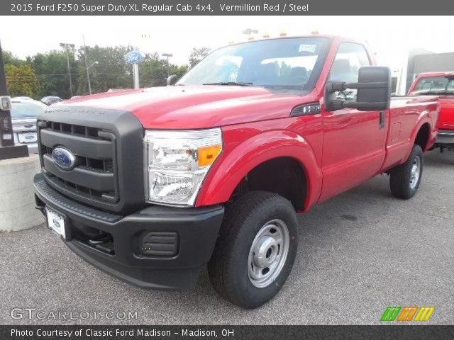 2015 Ford F250 Super Duty XL Regular Cab 4x4 in Vermillion Red