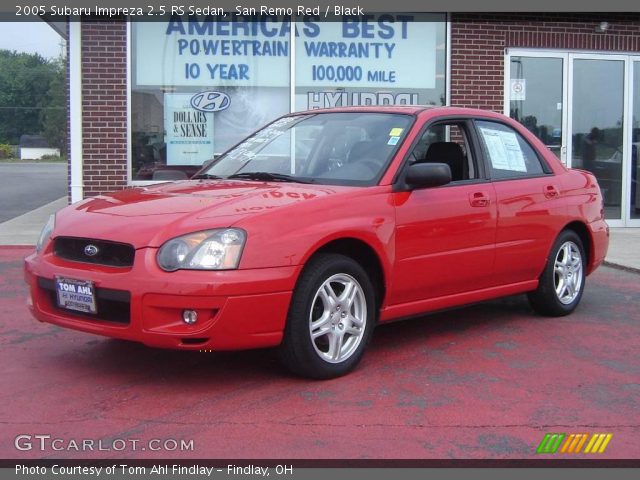2005 Subaru Impreza 2.5 RS Sedan in San Remo Red
