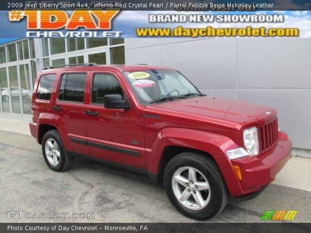 2009 Jeep Liberty Sport 4x4 in Inferno Red Crystal Pearl
