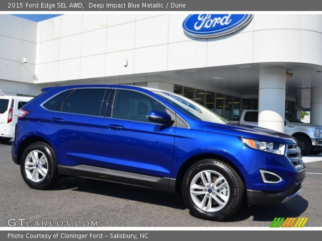 2015 Ford Edge SEL AWD in Deep Impact Blue Metallic