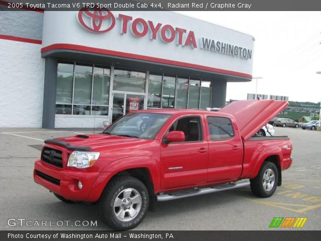 2005 Toyota Tacoma V6 TRD Sport Double Cab 4x4 in Radiant Red