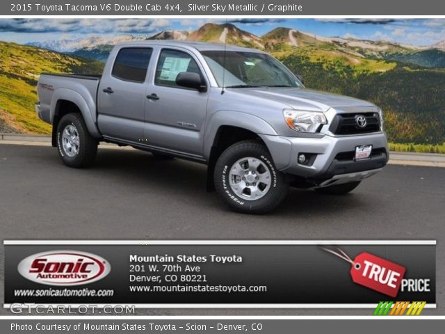 2015 Toyota Tacoma V6 Double Cab 4x4 in Silver Sky Metallic