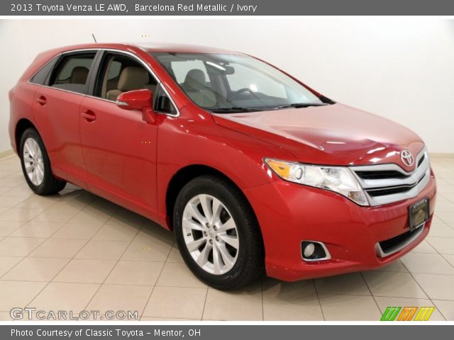 2013 Toyota Venza LE AWD in Barcelona Red Metallic