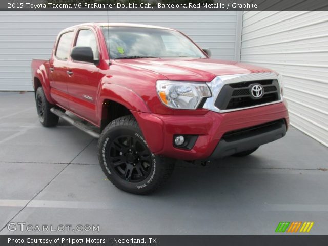 2015 Toyota Tacoma V6 PreRunner Double Cab in Barcelona Red Metallic