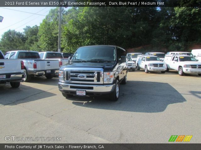 2013 Ford E Series Van E350 XLT Extended Passenger in Dark Blue Pearl