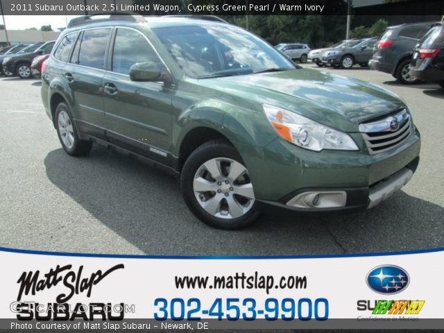 2011 Subaru Outback 2.5i Limited Wagon in Cypress Green Pearl