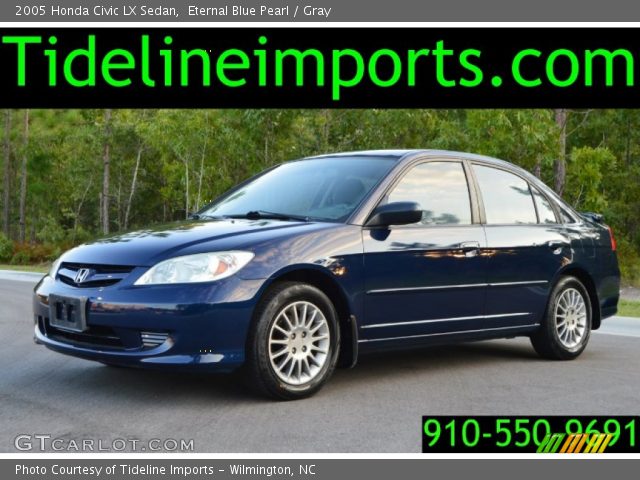 2005 Honda Civic LX Sedan in Eternal Blue Pearl
