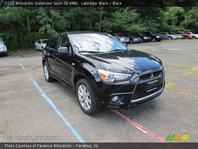 2012 Mitsubishi Outlander Sport SE 4WD in Labrador Black