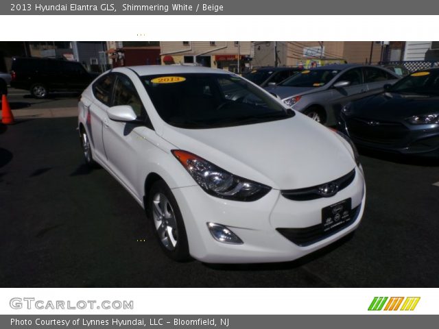 2013 Hyundai Elantra GLS in Shimmering White