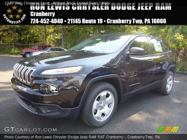 2016 Jeep Cherokee Sport in Brilliant Black Crystal Pearl