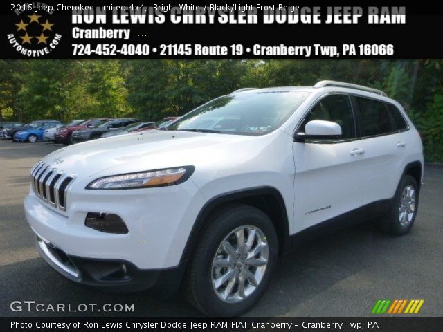 2016 Jeep Cherokee Limited 4x4 in Bright White