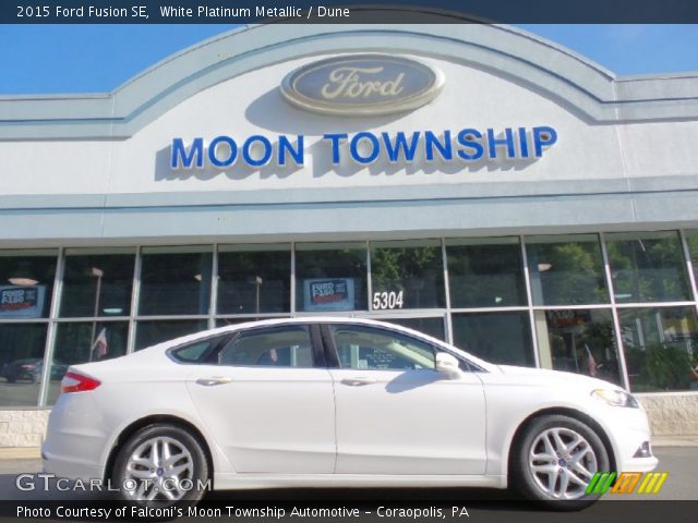 2015 Ford Fusion SE in White Platinum Metallic