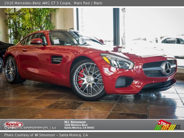 2016 Mercedes-Benz AMG GT S Coupe in Mars Red