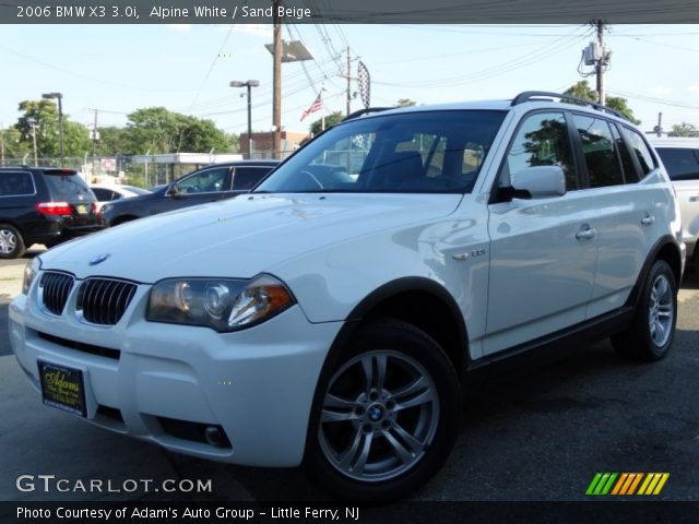 2006 BMW X3 3.0i in Alpine White