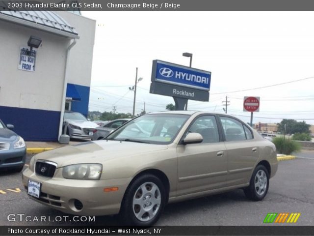 2003 Hyundai Elantra GLS Sedan in Champagne Beige