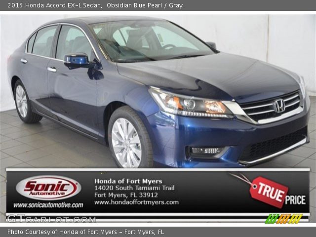 2015 Honda Accord EX-L Sedan in Obsidian Blue Pearl