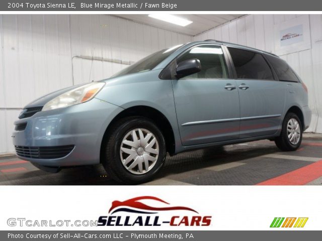 2004 Toyota Sienna LE in Blue Mirage Metallic