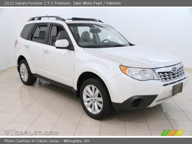 2012 Subaru Forester 2.5 X Premium in Satin White Pearl