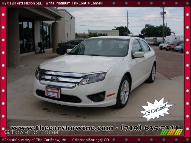 2012 Ford Fusion SEL in White Platinum Tri-Coat