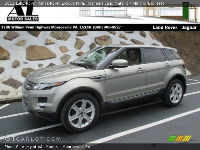 2013 Land Rover Range Rover Evoque Pure in Ipanema Sand Metallic