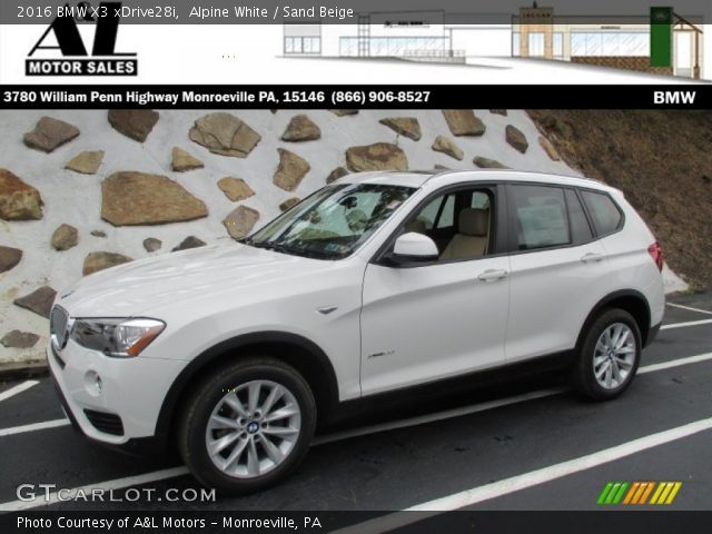 2016 BMW X3 xDrive28i in Alpine White