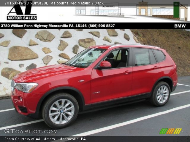 2016 BMW X3 xDrive28i in Melbourne Red Metallic