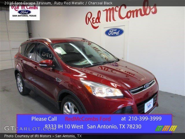 2016 Ford Escape Titanium in Ruby Red Metallic