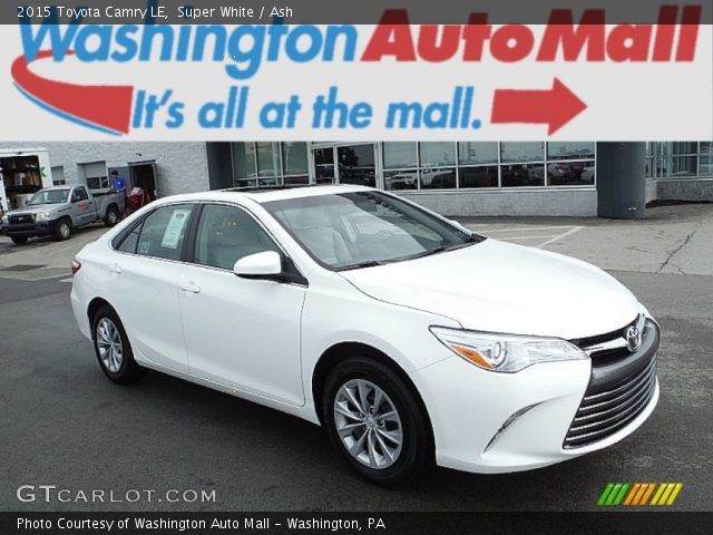 2015 Toyota Camry LE in Super White