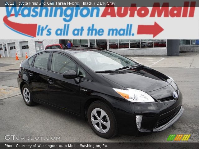2012 Toyota Prius 3rd Gen Three Hybrid in Black
