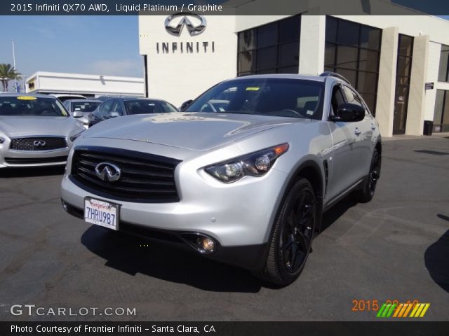 2015 Infiniti QX70 AWD in Liquid Platinum