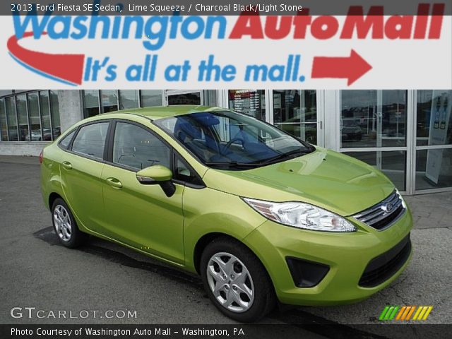 2013 Ford Fiesta SE Sedan in Lime Squeeze