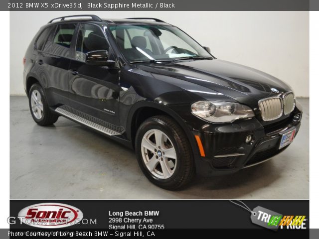 2012 BMW X5 xDrive35d in Black Sapphire Metallic