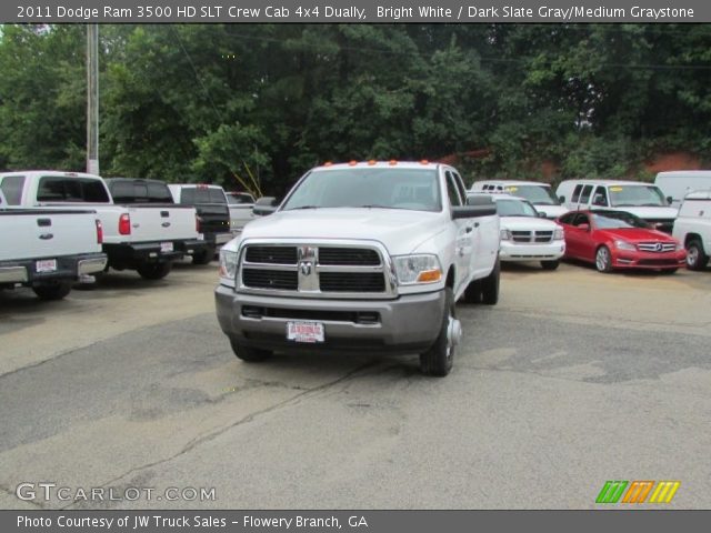 2011 Dodge Ram 3500 HD SLT Crew Cab 4x4 Dually in Bright White