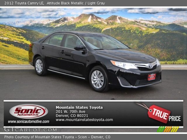 2012 Toyota Camry LE in Attitude Black Metallic