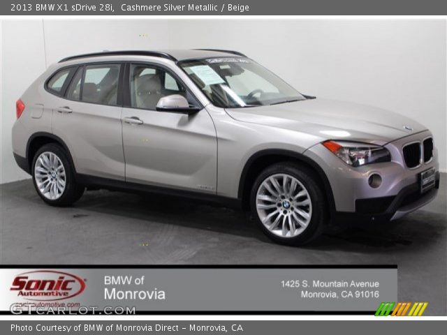 2013 BMW X1 sDrive 28i in Cashmere Silver Metallic