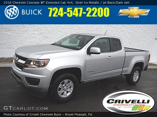 2016 Chevrolet Colorado WT Extended Cab 4x4 in Silver Ice Metallic