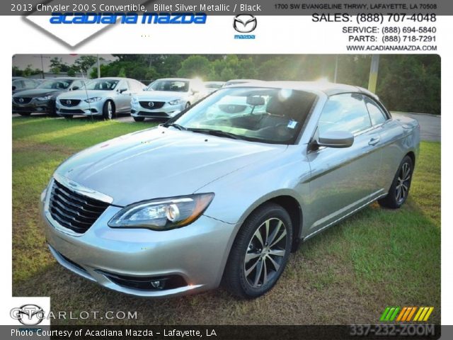 2013 Chrysler 200 S Convertible in Billet Silver Metallic