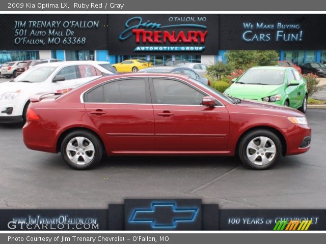 2009 Kia Optima LX in Ruby Red