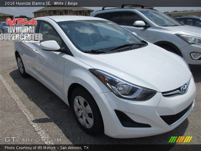 2016 Hyundai Elantra SE in White