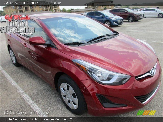 2016 Hyundai Elantra SE in Red