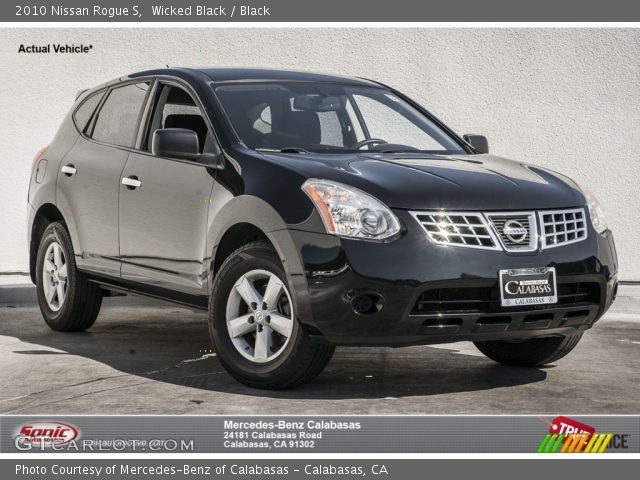 2010 Nissan Rogue S in Wicked Black