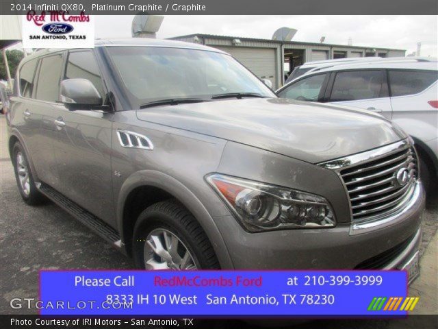 2014 Infiniti QX80  in Platinum Graphite