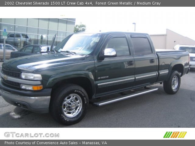 2002 Chevrolet Silverado 1500 LT Crew Cab 4x4 in Forest Green Metallic